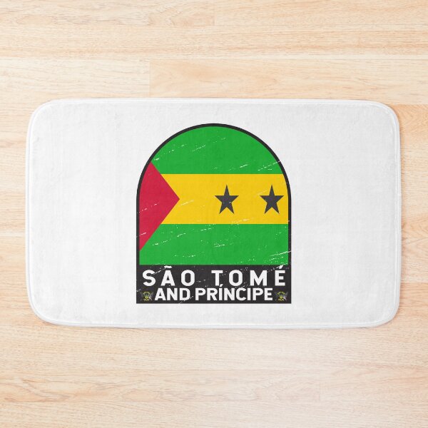 Item preview, São Tomé and Príncipe Flag Emblem Distressed Vintage designed and sold by KrisSidDesigns.