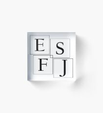 Four Corners - ESFJ Acrylic Block