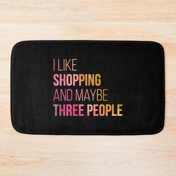 Item preview, I like Shopping and maybe three people in Watercolor  designed and sold by kabatnolvis4.