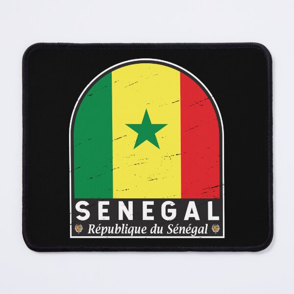 Item preview, Senegal Flag Emblem Distressed Vintage designed and sold by KrisSidDesigns.