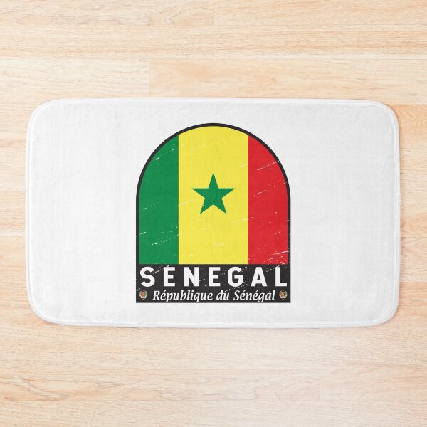 Item preview, Senegal Flag Emblem Distressed Vintage designed and sold by KrisSidDesigns.
