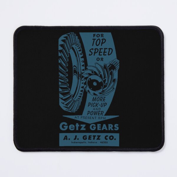Item preview, Old Hot Rod advert in blue designed and sold by candc-retro.