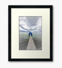Boatshed Framed Print
