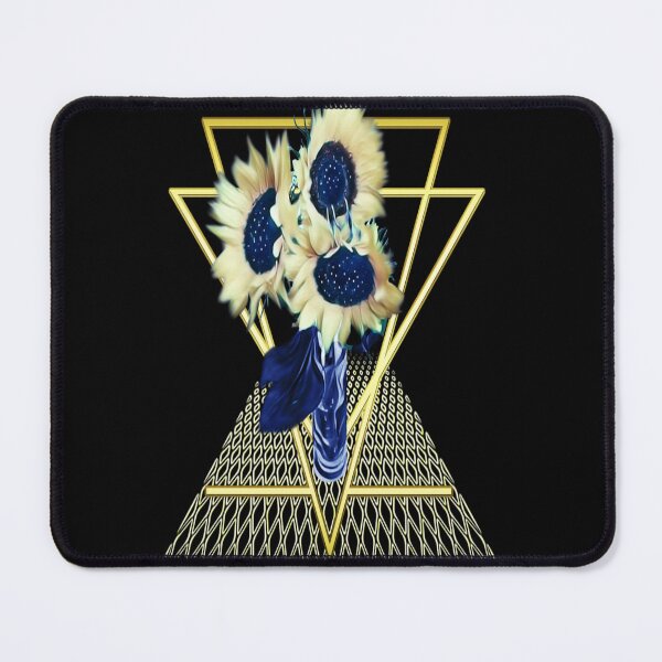 Item preview, Painted Sunflowers & Golden Triangles designed and sold by Paula Helit.