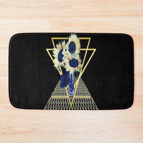 Item preview, Painted Sunflowers & Golden Triangles designed and sold by Paula Helit.