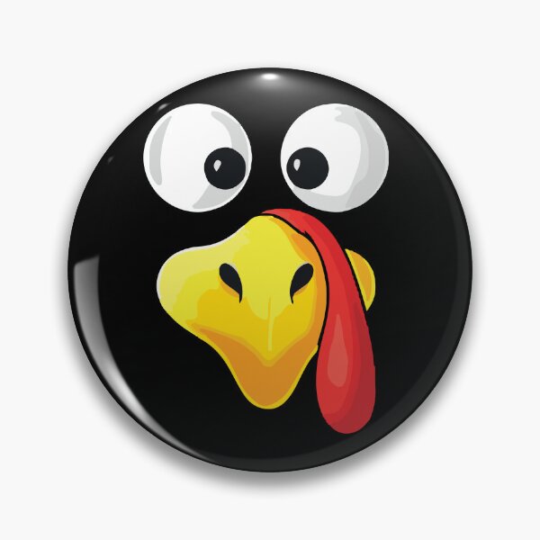 Item preview, Funny Cute Happy Merry Thanksgiving turkey face designed and sold by AVATAR-MANIA.