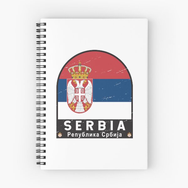 Item preview, Serbia Flag Emblem Distressed Vintage designed and sold by KrisSidDesigns.