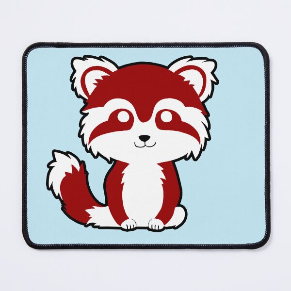 Item preview, Happy Red Panda - Blue designed and sold by LuliandFriends.