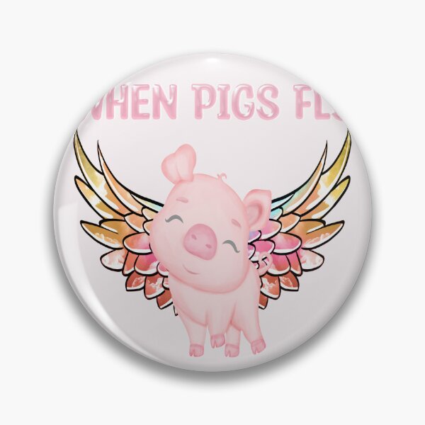 Item preview, When Pigs Fly - Cute Winged Pig designed and sold by handsoftime2020.