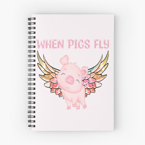 Item preview, When Pigs Fly - Cute Winged Pig designed and sold by handsoftime2020.
