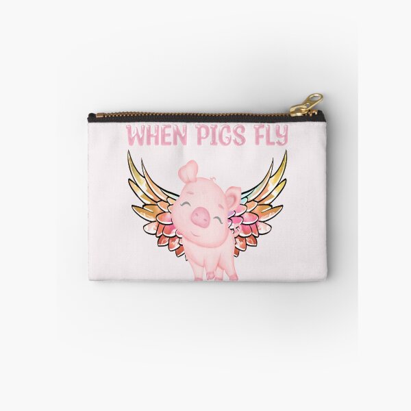 Item preview, When Pigs Fly - Cute Winged Pig designed and sold by handsoftime2020.