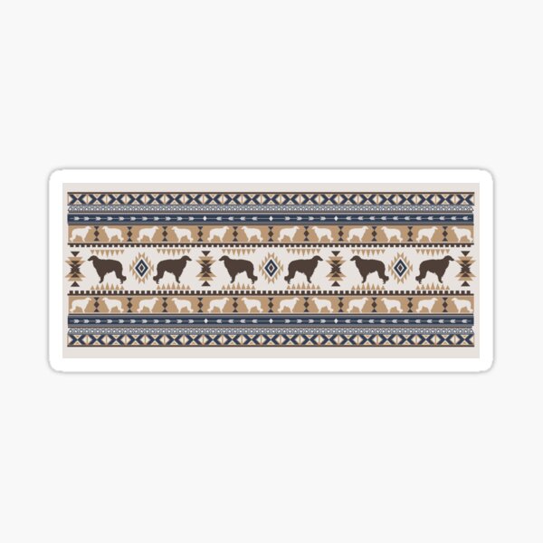 Boho dogs | Borzoi/ Russian wolfhound tan Sticker