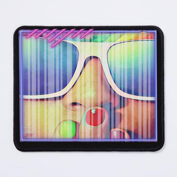 Item preview, Retro 80's Girl Colorful Face Graphic designed and sold by Paula Helit.
