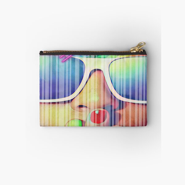 Item preview, Retro 80's Girl Colorful Face Graphic designed and sold by Paula Helit.
