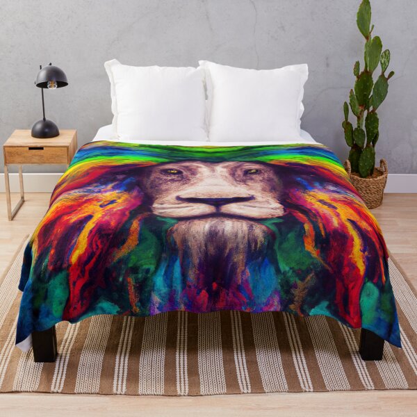 Item preview, Rasta lion rainbow head designed and sold by Ludvig823.