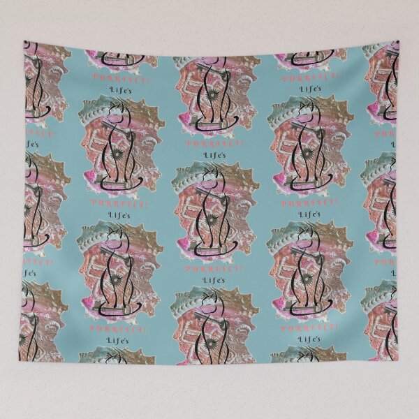 Item preview, Life's Purrvect! designed and sold by Nicola Furlong’s ExuberArt.