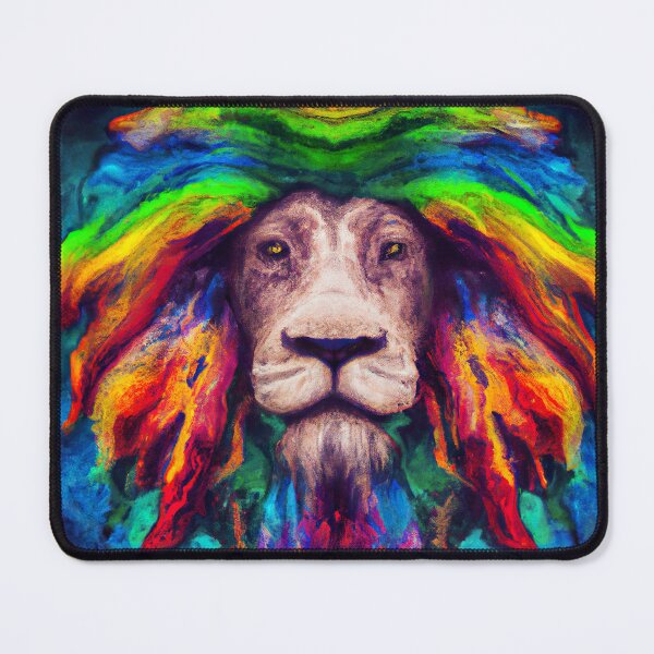 Item preview, Rasta lion rainbow head designed and sold by Ludvig823.