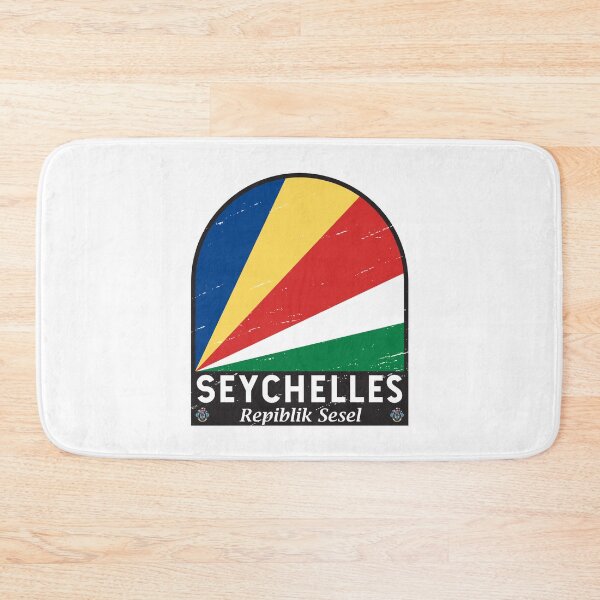 Item preview, Seychelles Flag Emblem Distressed Vintage designed and sold by KrisSidDesigns.