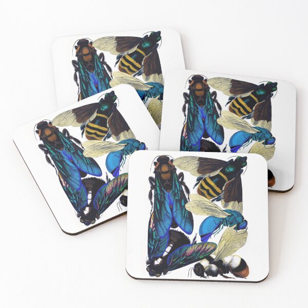 Item preview, Vintage bees, hornets, wasps insect nature illustration designed and sold by Glimmersmith.