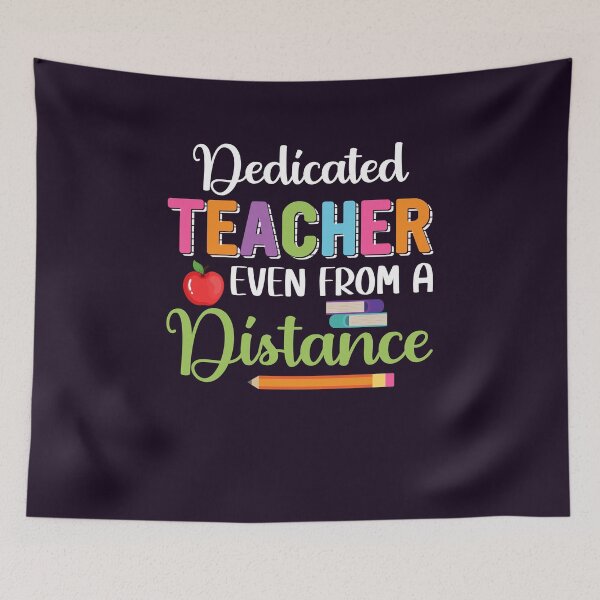 Item preview, Dedicated Teacher Even From A Distance Online Learning teach T-Shirt designed and sold by mohmmed22.