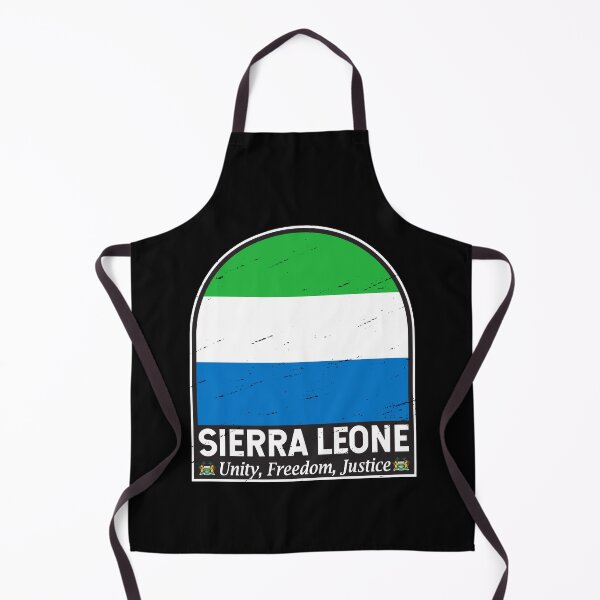 Item preview, Sierra Leone Flag Emblem Distressed Vintage designed and sold by KrisSidDesigns.