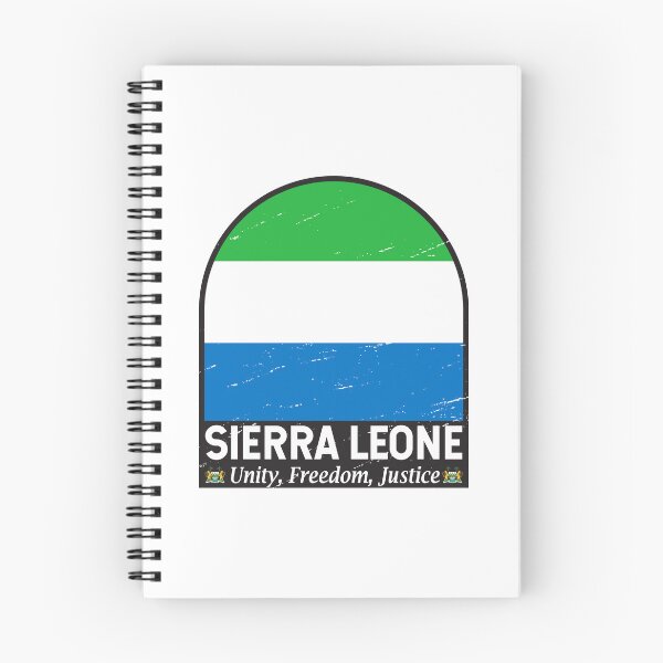 Item preview, Sierra Leone Flag Emblem Distressed Vintage designed and sold by KrisSidDesigns.