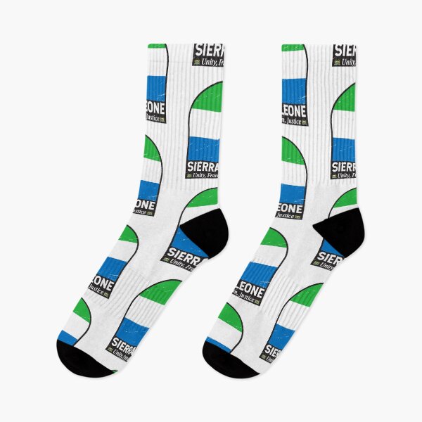 Item preview, Sierra Leone Flag Emblem Distressed Vintage designed and sold by KrisSidDesigns.