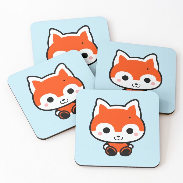 Item preview, Red Fox Puppy - Blue designed and sold by LuliandFriends.