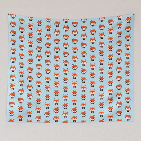 Item preview, Red Fox Puppy - Blue designed and sold by LuliandFriends.