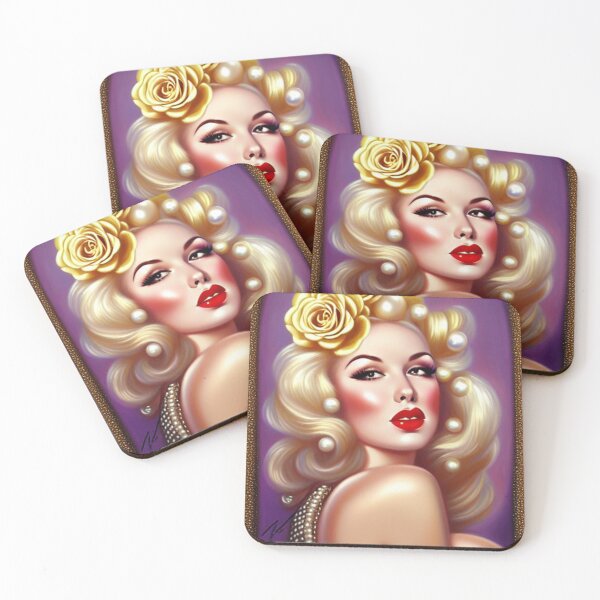 Item preview, Beautiful Hot Retro Babe designed and sold by ManifestoDesign.