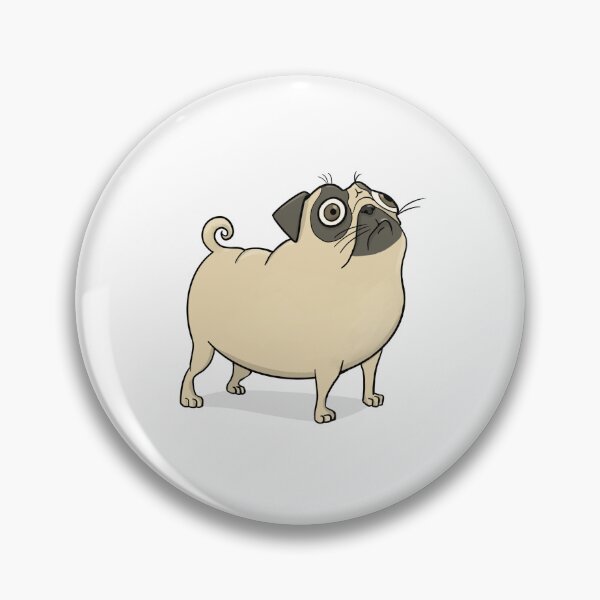 Item preview, funny distressed pug designed and sold by lonelyPrinter.