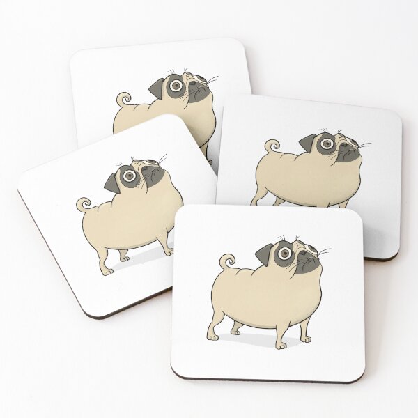 Item preview, funny distressed pug designed and sold by lonelyPrinter.