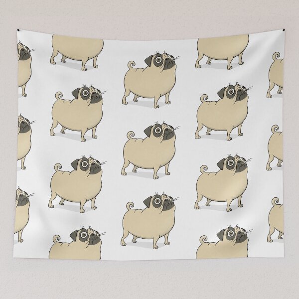 Item preview, funny distressed pug designed and sold by lonelyPrinter.