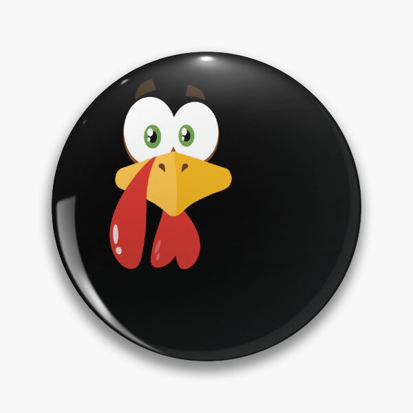 Item preview, Funny Cute Happy Merry Thanksgiving turkey face designed and sold by AVATAR-MANIA.