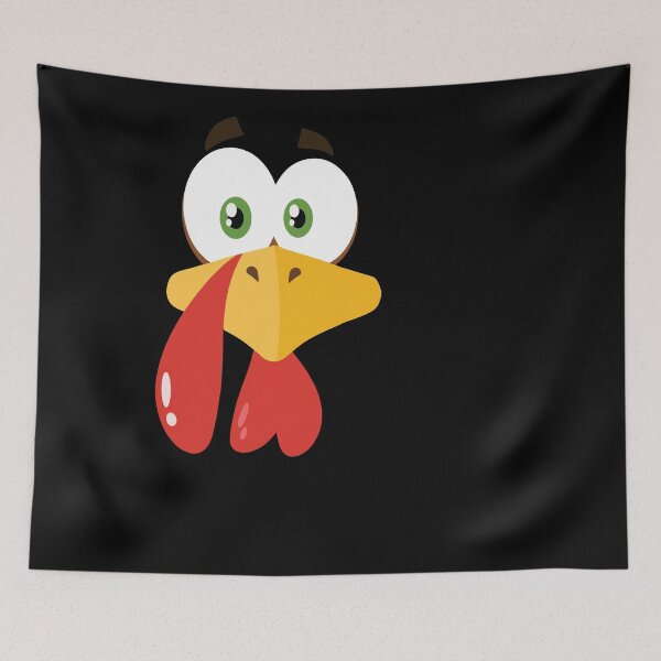 Item preview, Funny Cute Happy Merry Thanksgiving turkey face designed and sold by AVATAR-MANIA.