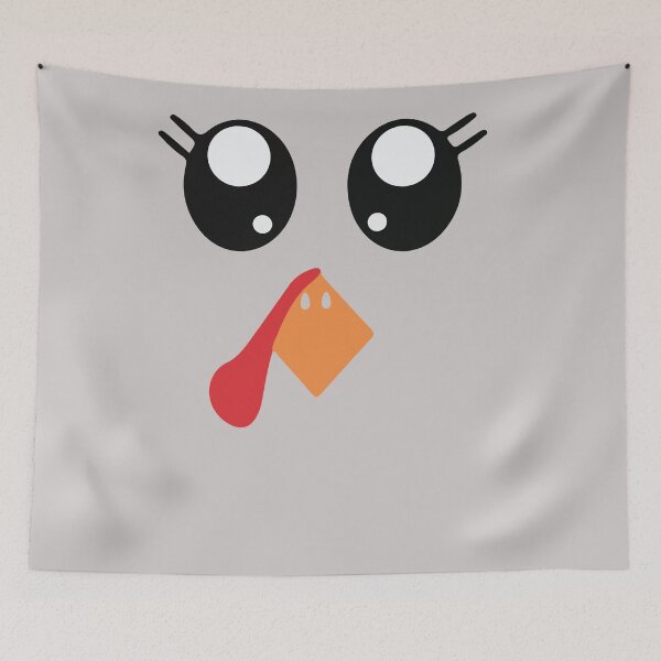 Item preview, Funny Cute Happy Merry Thanksgiving turkey face designed and sold by AVATAR-MANIA.