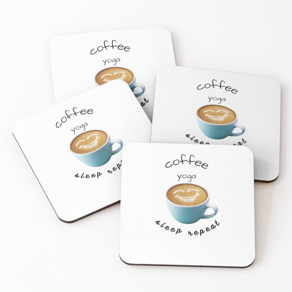 Item preview, coffee yoga sleep repeat classic designed and sold by KushanXs.