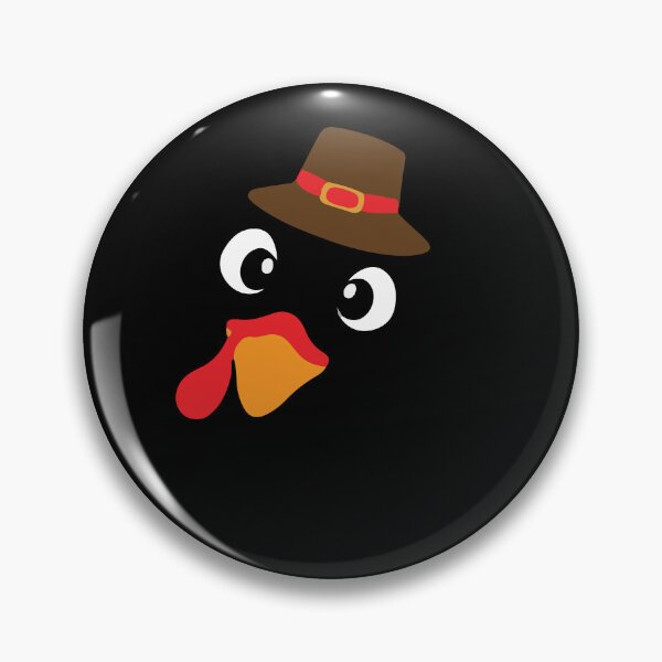 Item preview, Funny Cute Happy Merry Thanksgiving turkey face designed and sold by AVATAR-MANIA.