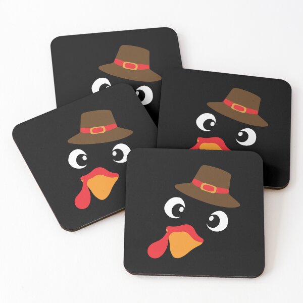 Item preview, Funny Cute Happy Merry Thanksgiving turkey face designed and sold by AVATAR-MANIA.