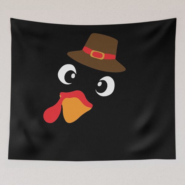 Item preview, Funny Cute Happy Merry Thanksgiving turkey face designed and sold by AVATAR-MANIA.
