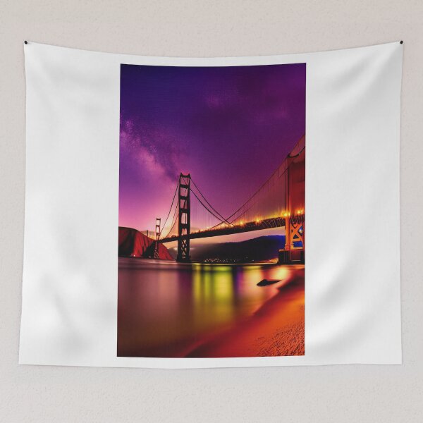 Item preview, Golden Gate Bridge at night 4 designed and sold by zorropriest.