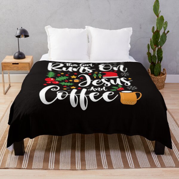 Item preview, This Girl Runs on Jesus and Coffee designed and sold by netdota.