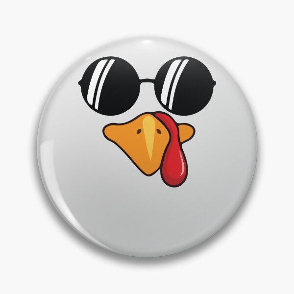 Item preview, Funny Cute Happy Merry Thanksgiving turkey face designed and sold by AVATAR-MANIA.