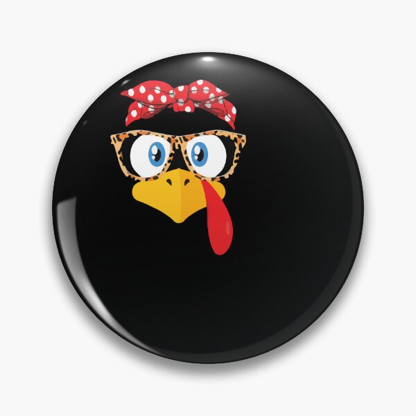 Item preview, Funny Cute Happy Merry Thanksgiving turkey face designed and sold by AVATAR-MANIA.