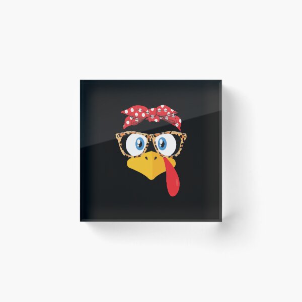 Item preview, Funny Cute Happy Merry Thanksgiving turkey face designed and sold by AVATAR-MANIA.