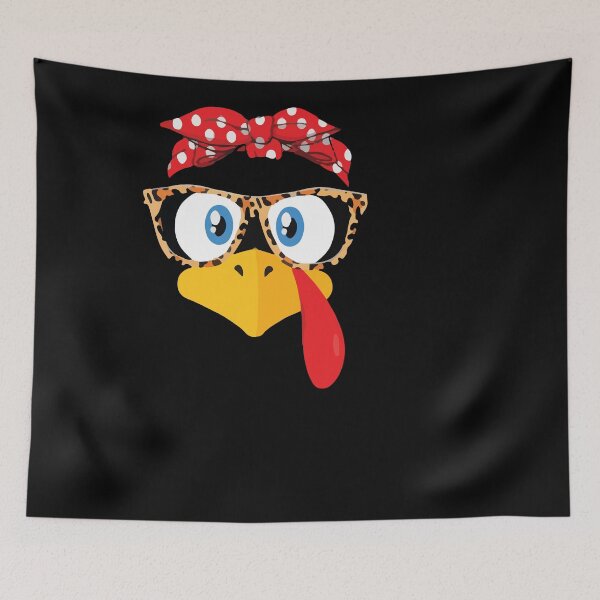 Item preview, Funny Cute Happy Merry Thanksgiving turkey face designed and sold by AVATAR-MANIA.
