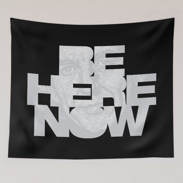 Item preview, BE HERE NOW - ILLUSTRATION designed and sold by WOOFANG.
