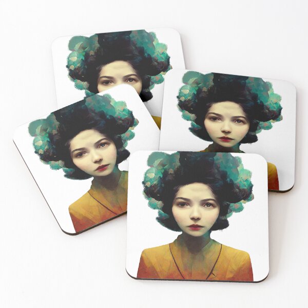 Item preview, Woman with floral hair designed and sold by extraordinar-ia.