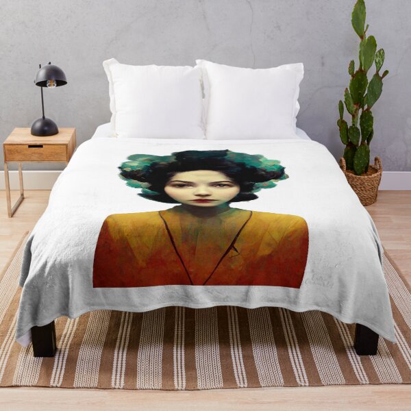 Item preview, Woman with floral hair designed and sold by extraordinar-ia.