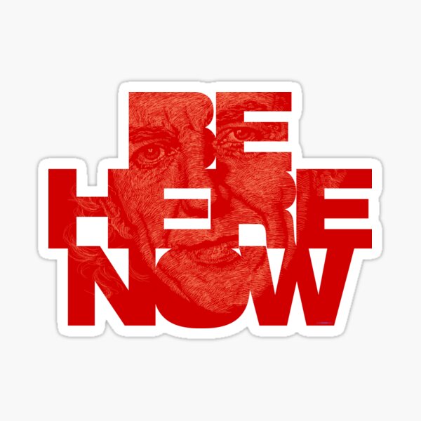 Item preview, BE HERE NOW - ILLUSTRATION designed and sold by WOOFANG.